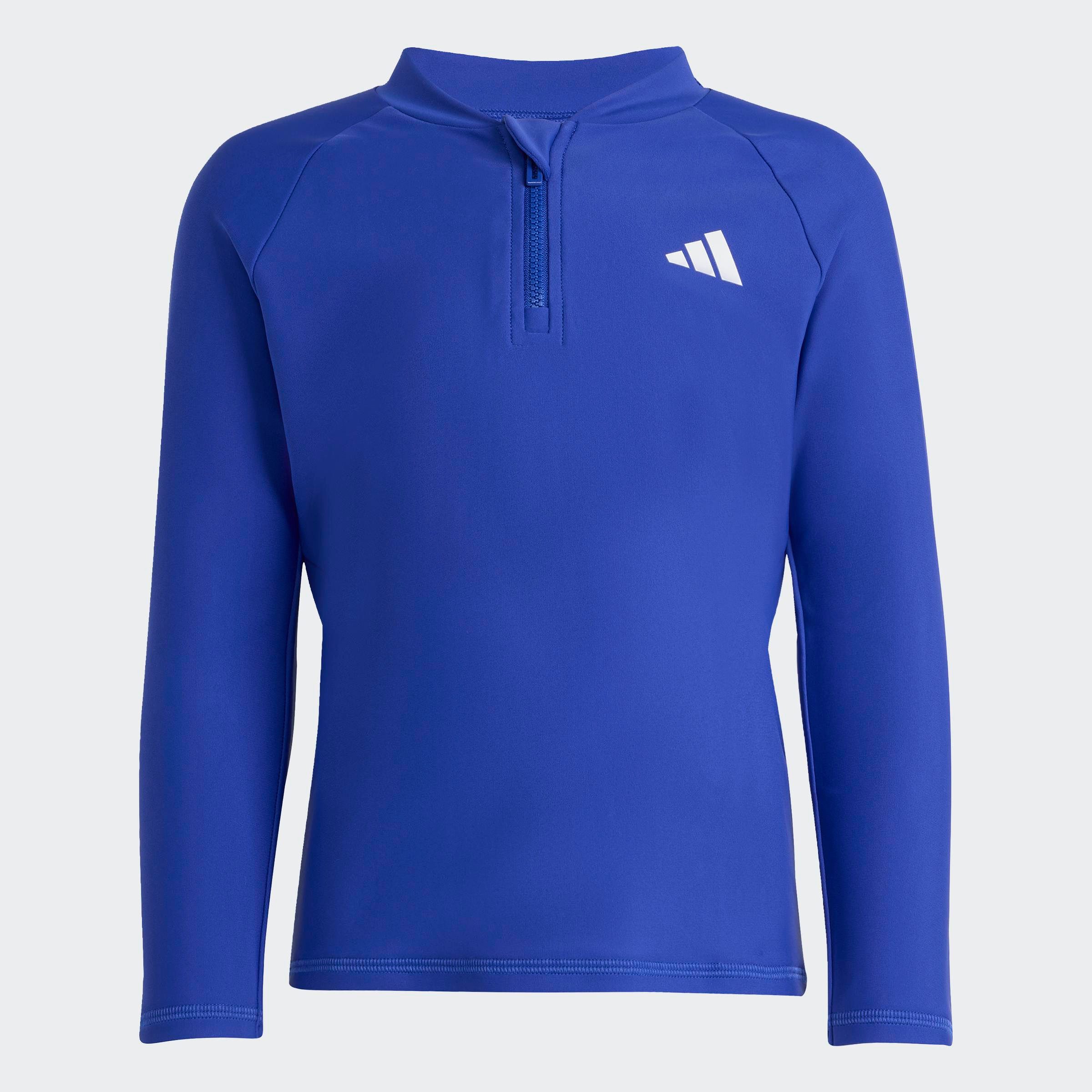 adidas Performance Bade-Shirt LONG SLEEVES ZIP RASHGUARD KIDS, Kinder Bade-Shirt, im sportlichen Stil