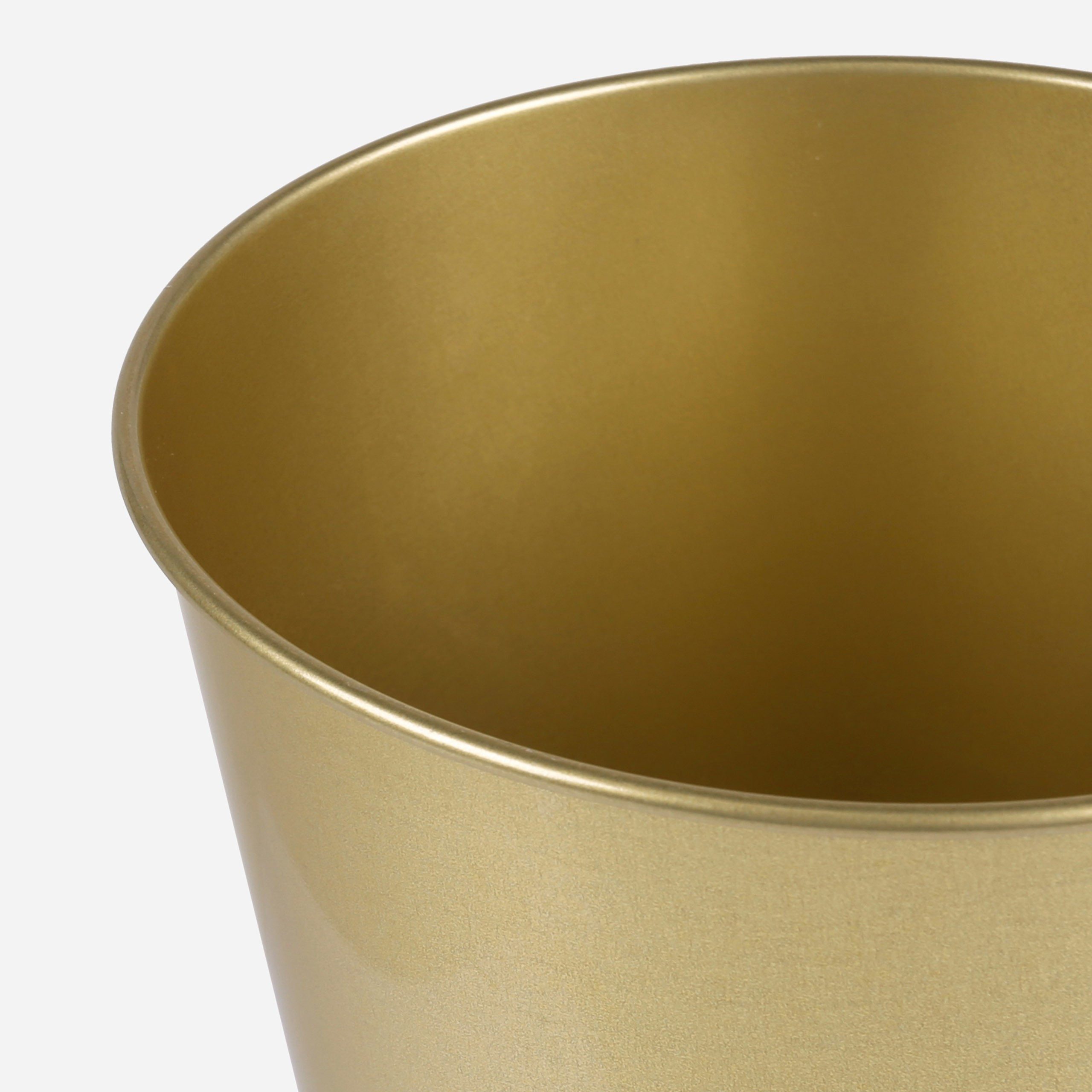 IKEA Blumentopf DAIDAI Goldfarbener Übertopf, Blumentopfschutz 9cm IKEA 3 Stück