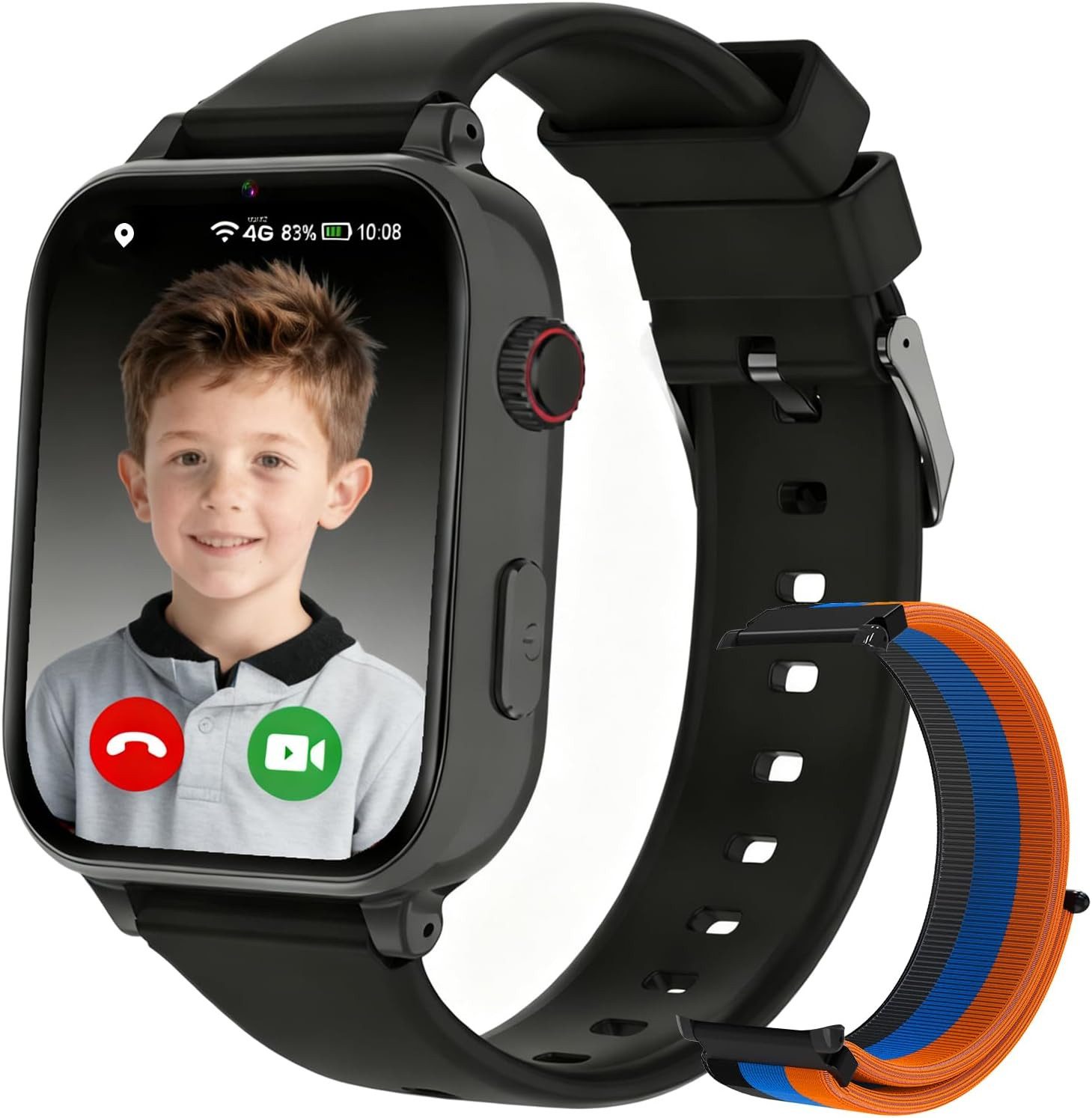 PTHTECHUS ‎ A22 Smartwatch (2,5 cm, sim-karte), KINDER SMARTWATCH MIT GPS 4G VIDEOANRUF SOS