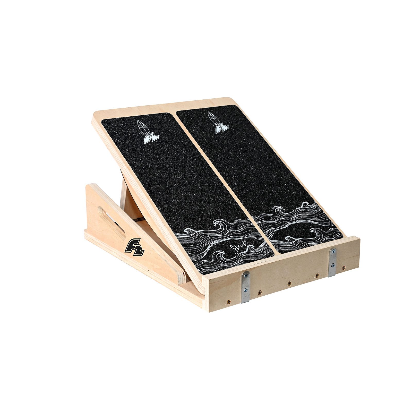 F2 Balanceboard F2 Balance Board Step Board Multi Trainingsgerät Verstellbar Holz