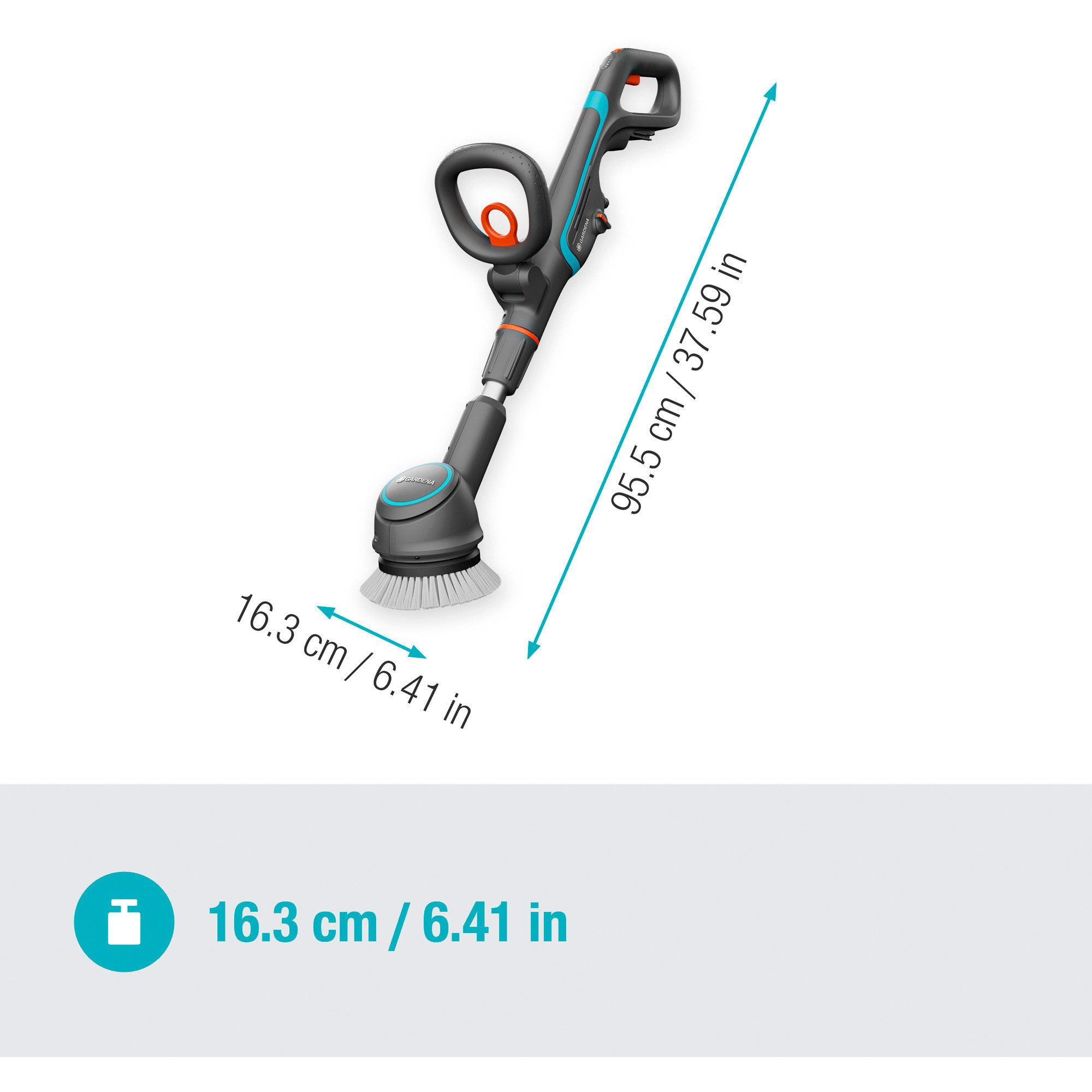 GARDENA Handkehrmaschine GARDENA Akku-Multi-Reiniger AquaBrush Compact 18V