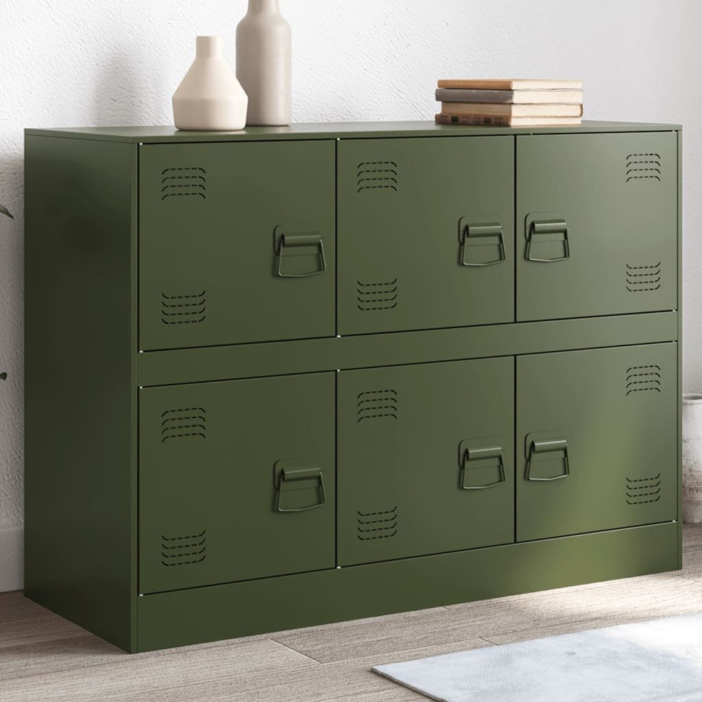 vidaXL Sideboard, Sideboard Olivgrün 99x39x73 cm günstig online kaufen