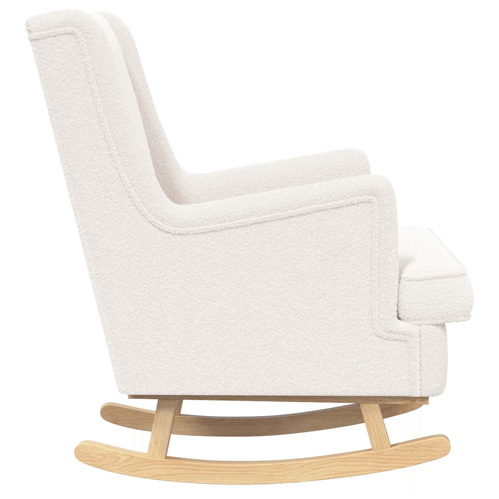 vidaXL Schaukelstuhl Schaukelstuhl Creme 62 x 80 x 85 cm Schafstoff (1 St)