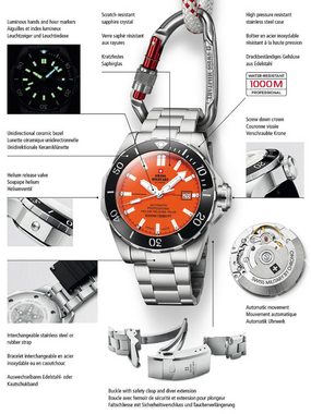 Swiss Military by Chrono Automatikuhr Swiss Military SMA34092.02 Automatik Diver 45mm 100ATM