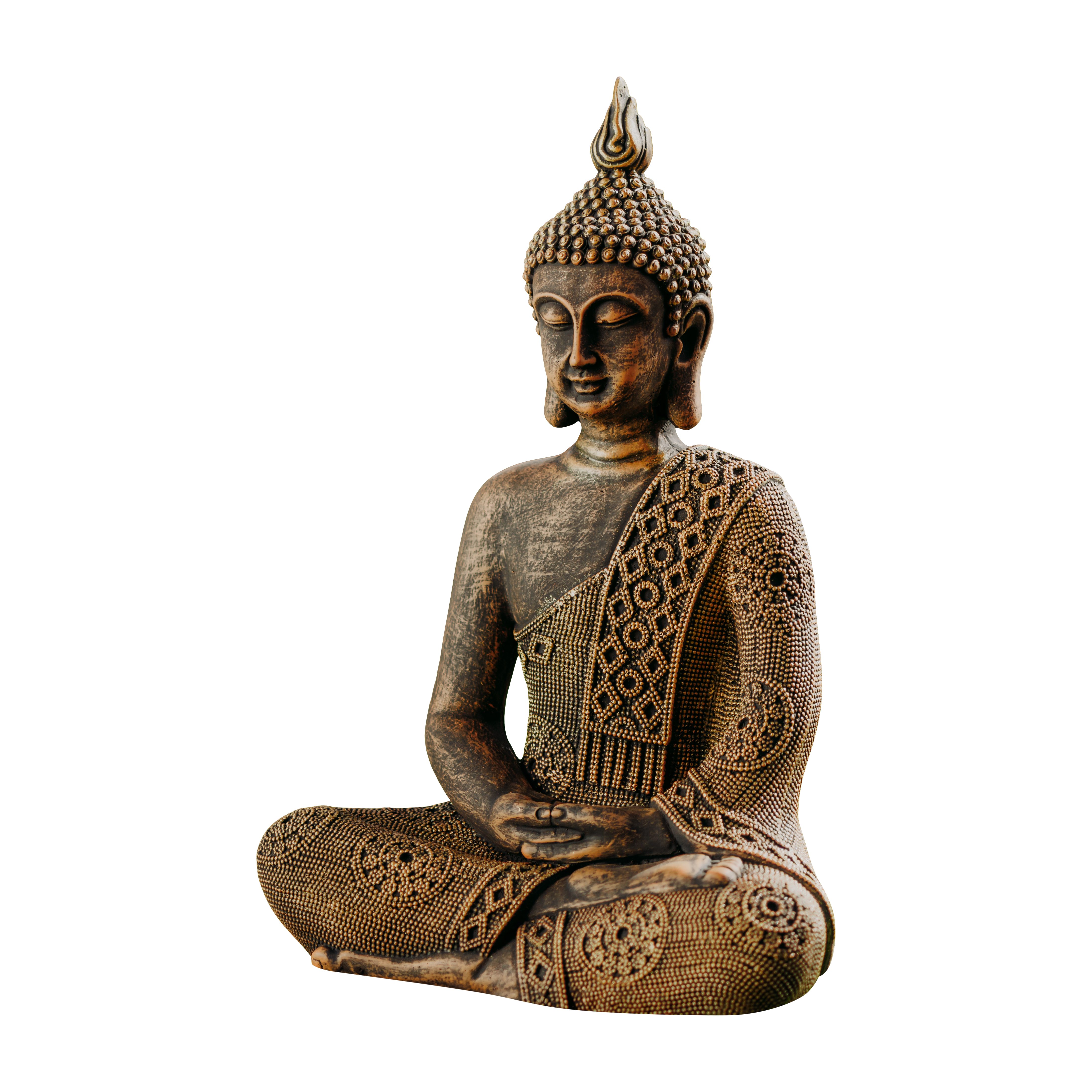 gartendekoparadies.de Gartenfigur Thailändische Buddha Statue, Steinguss, günstig online kaufen