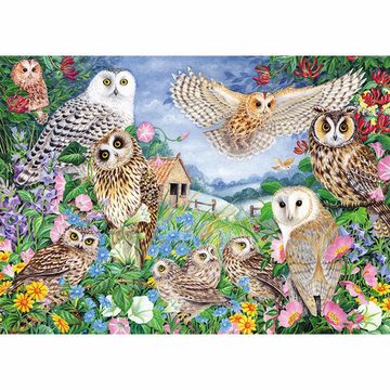 Jumbo Spiele Puzzle Falcon Owls in the Wood 1000 Teile, 1000 Puzzleteile