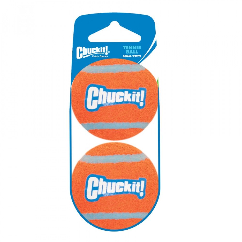 Chuckit Tierball Chuckit Tennisball M 2er Pack, Naturkautschuk, (2-tlg) Spielspaß für Hunde