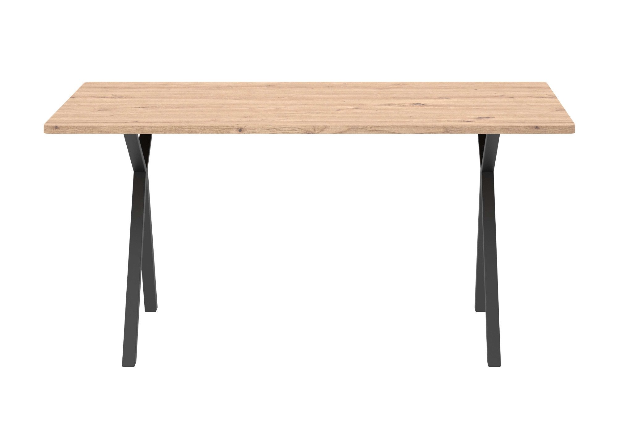 Home affaire Esstisch Aretha Tisch, Esszimmertisch, Küchentisch (1-St), Esstisch mit X Gestell, 4 Metallbeine, Breite 160 cm, fix Tisch