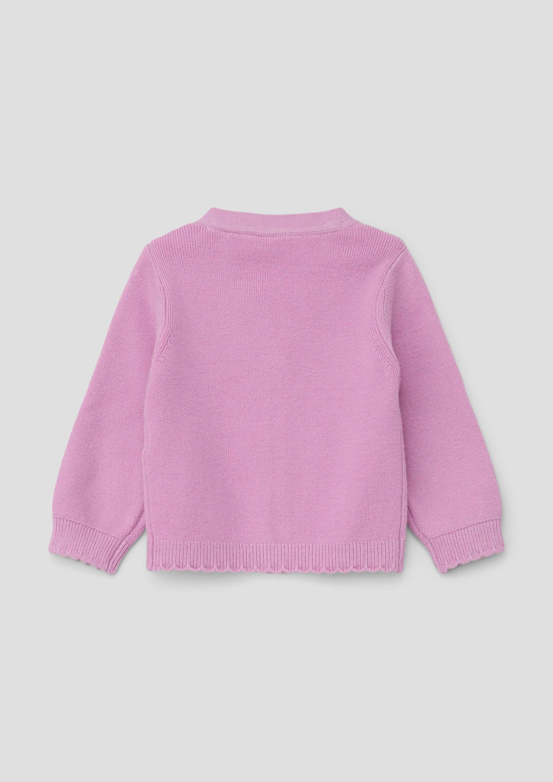 s.Oliver Cardigan Strickjacke Strickjacke mit Stickerei – Bild 2 von 2