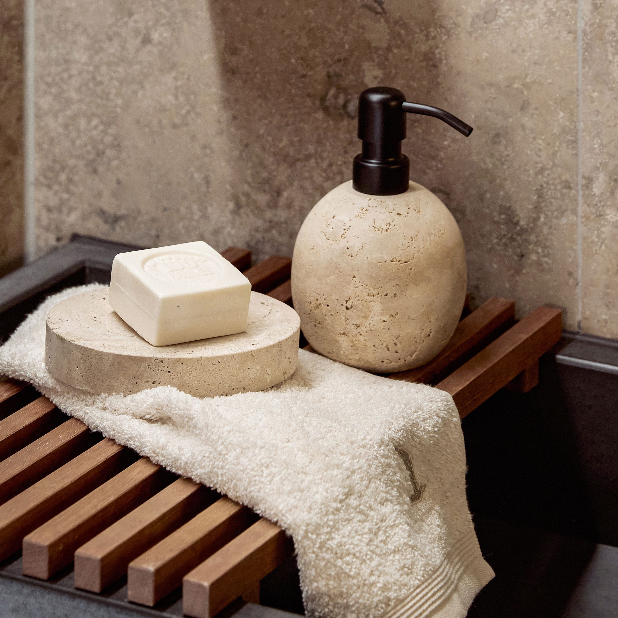 Möve Seifenspender Travertine Grace