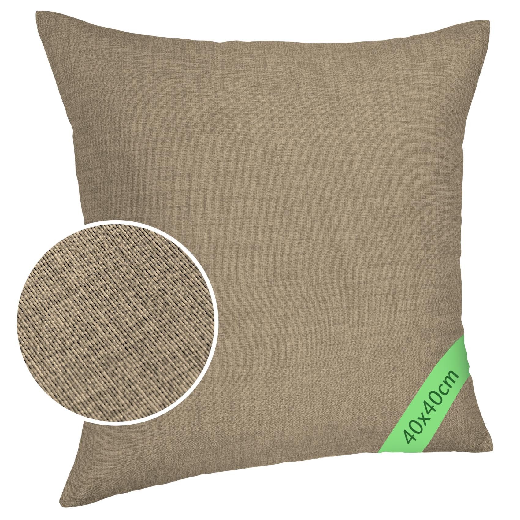 ANRO Dekokissen MrJack Kissenbezug Leinenoptik Deko Kissen Uni, Kissenhülle günstig online kaufen