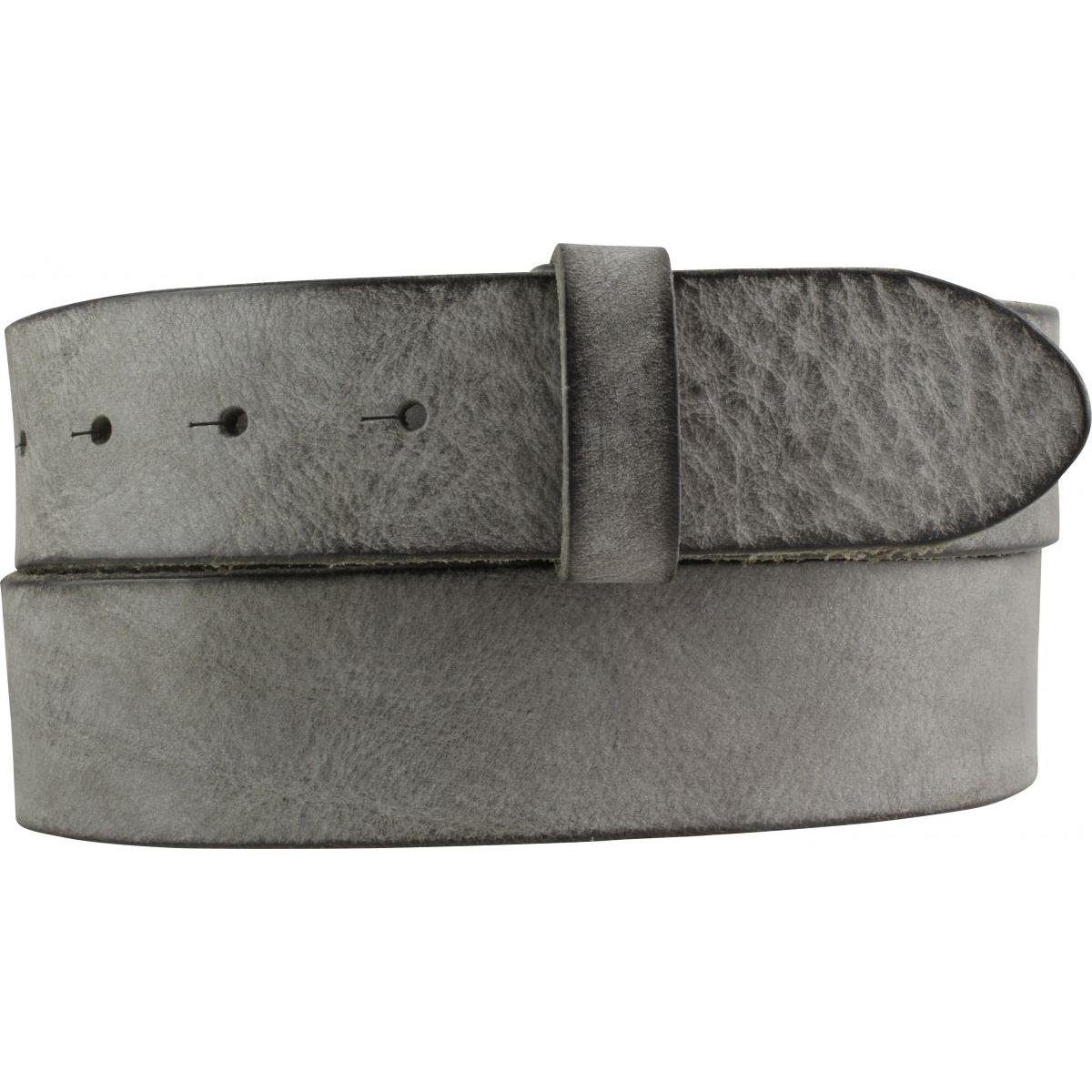 BELTINGER Ledergürtel Wechselgürtel aus weichem Vollrindleder Used-Look 4 cm - Druckknopf-Gü (1-St)
