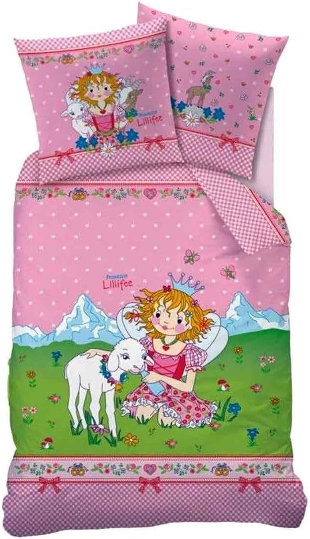 Kinderbettwäsche Prinzessin Lillifee Bergkristall Biber 135 x 200 cm
