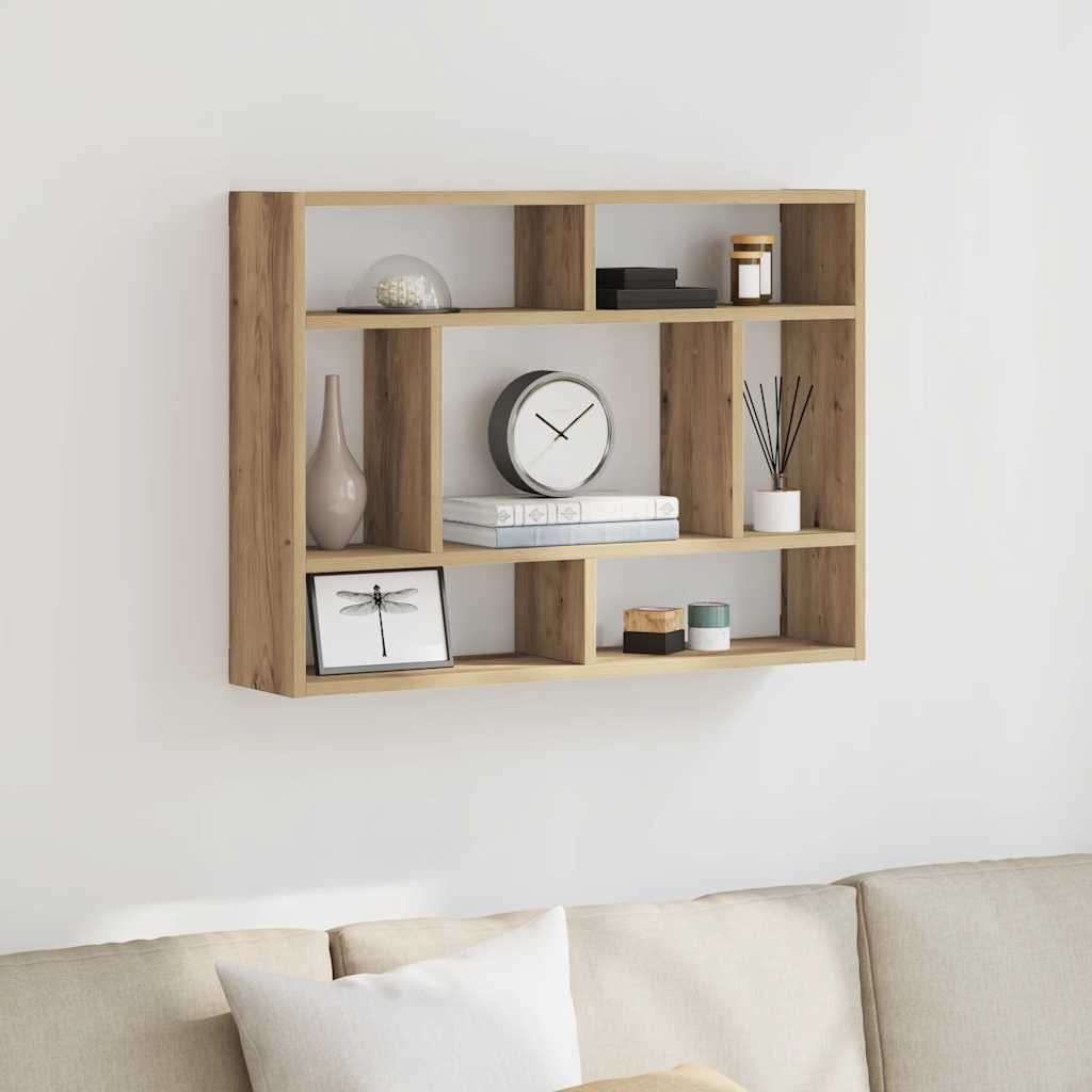 vidaXL Regal Wandregal Artisan-Eiche 75x16x55 cm Holzwerkstoff, 1-tlg. – Bild 3 von 5