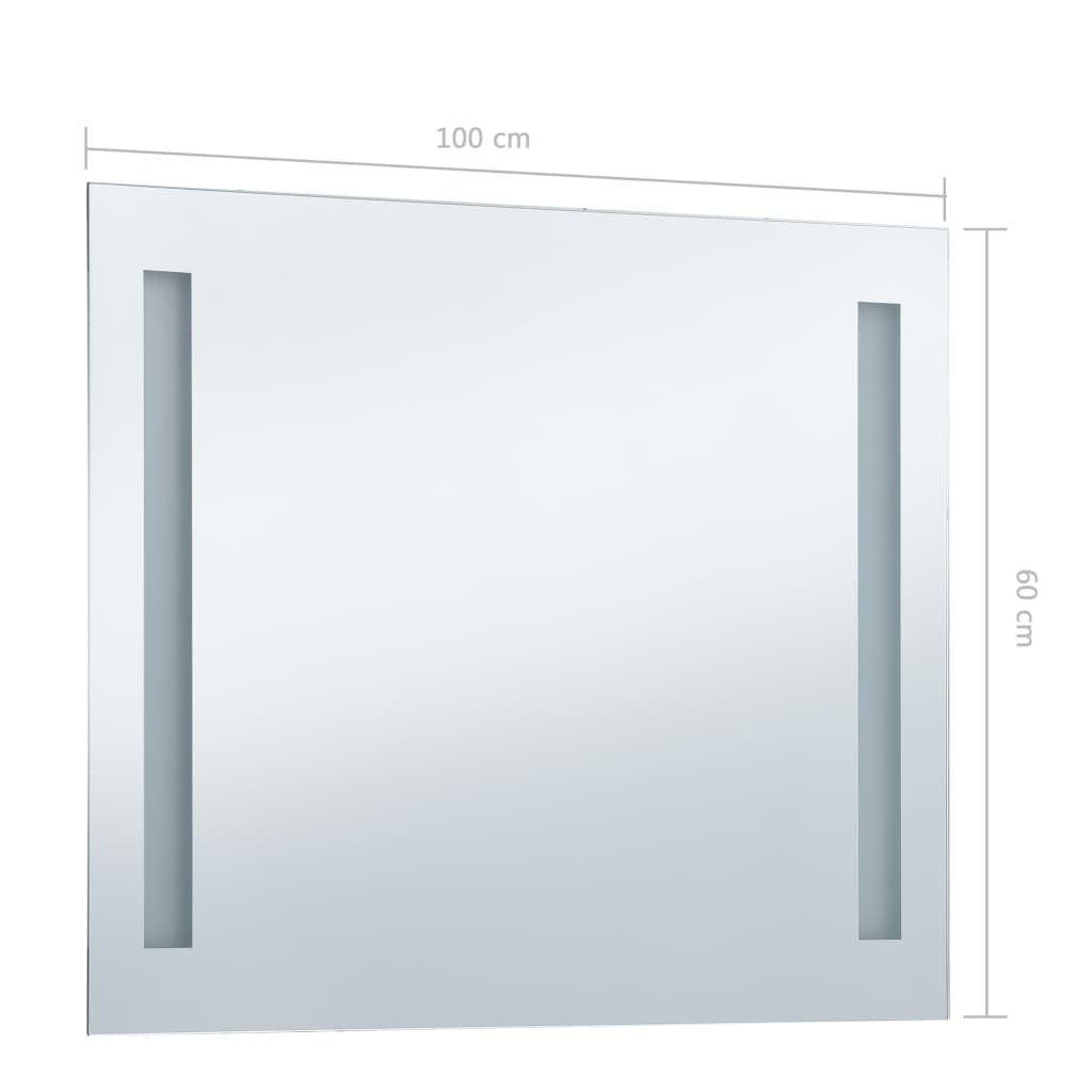 LEDs furnicato Badezimmer-mit Wandspiegel 100x60 cm