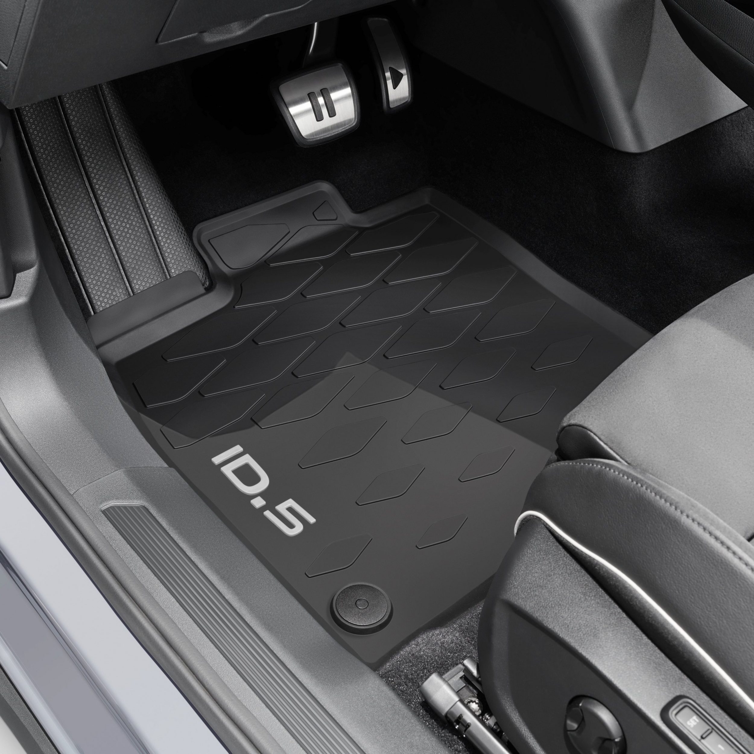 Volkswagen Passform-Fußmatten ID.5 (4 St), für VW ID.5 SUV, Gummifußmatten vorne und hinten, rutschfest, abwaschbar,11E061500 82V