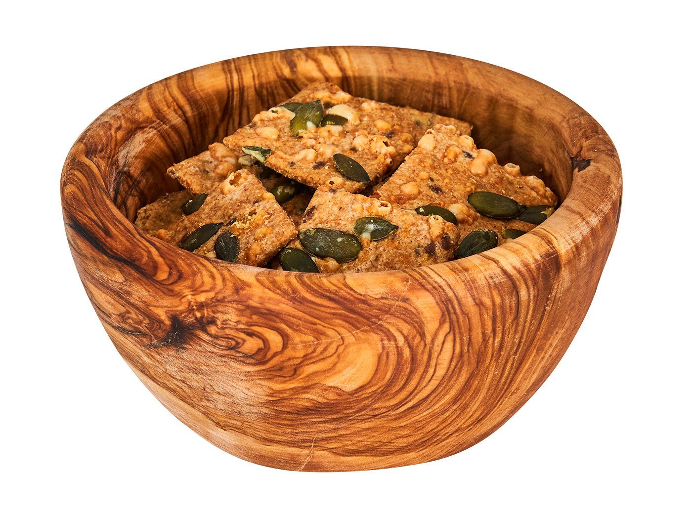 Levandeo® Dekoschale, Schüssel ca. 12x4cm Schale Holz Olivenholz Holzschale Salatschüssel