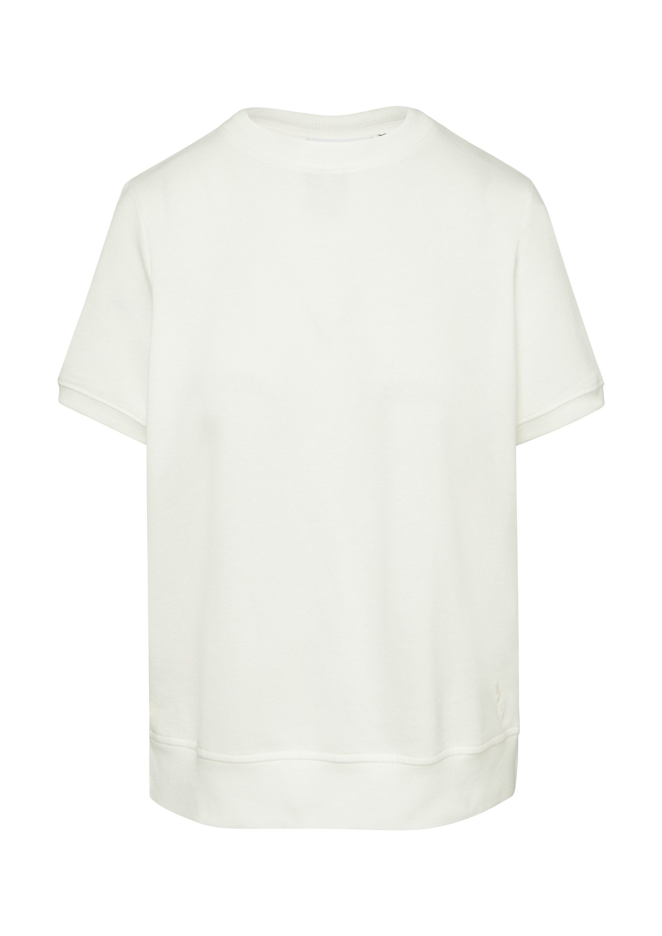 comma Kurzarmshirt T-Shirt T-Shirt mit Blusendetail im Fabricmix günstig online kaufen