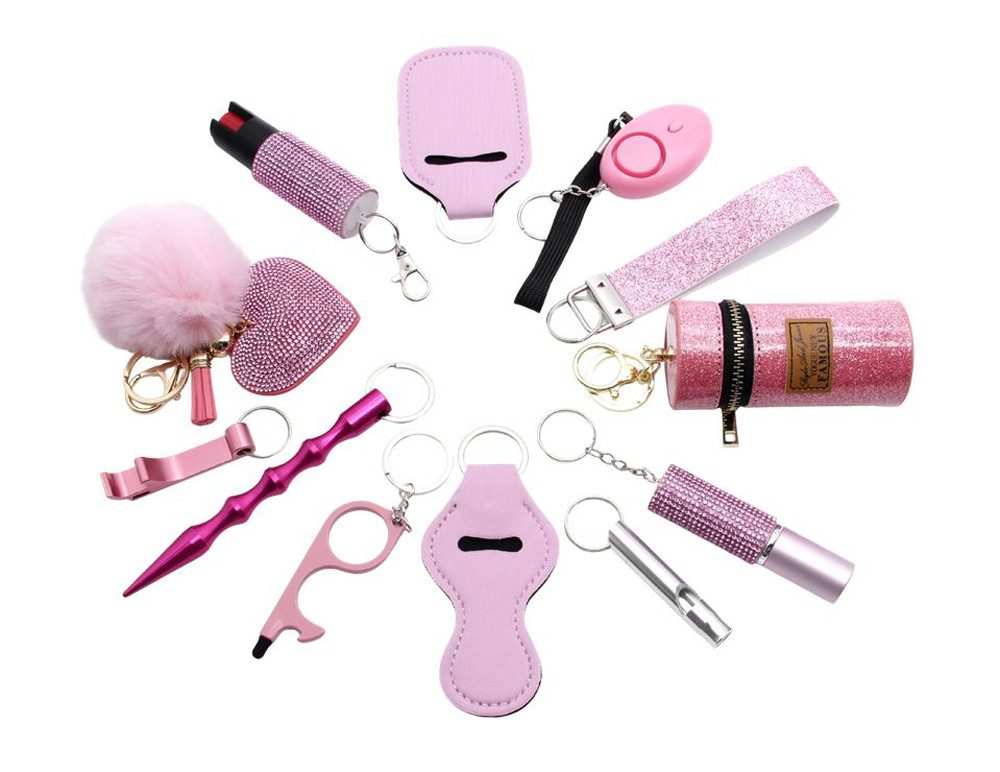 KH Security Schutzengel Set (Pfefferspray, Pfeife usw) Überfallmelder (nützliche Artikel für Ihren Selbstschutz)