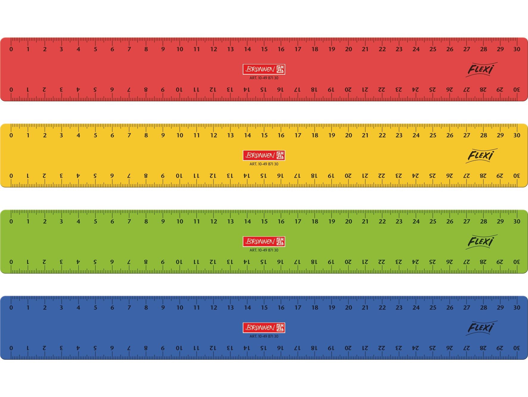 Baier Kindersitz Lineal Flexi-Lineal 30 cm für Schule und Büro