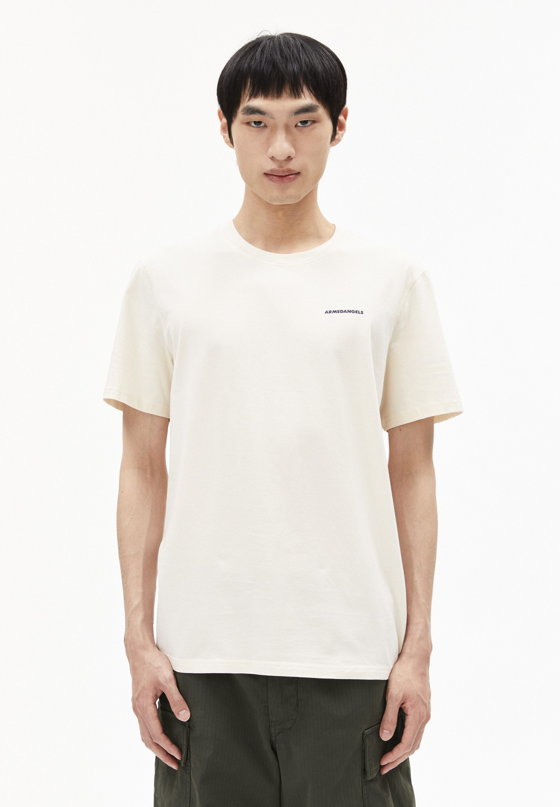 Armedangels Print-Shirt MAARKOS L. FREE SWIM T-Shirt aus Bio-Baumwolle Rundhalsausschnitt