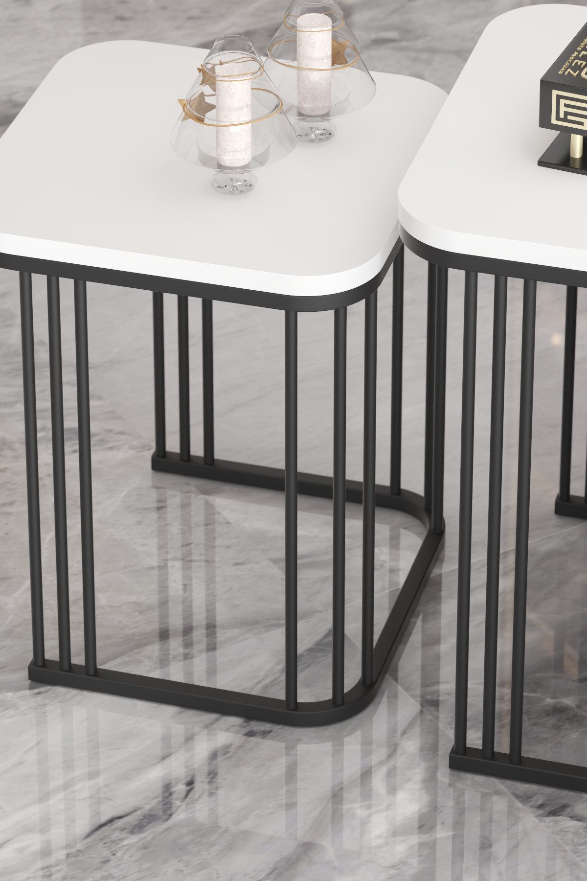 en.casa Couchtisch (Satztische, 3-St., 3-teiliges Satztisch-Set), 3er-Set, günstig online kaufen