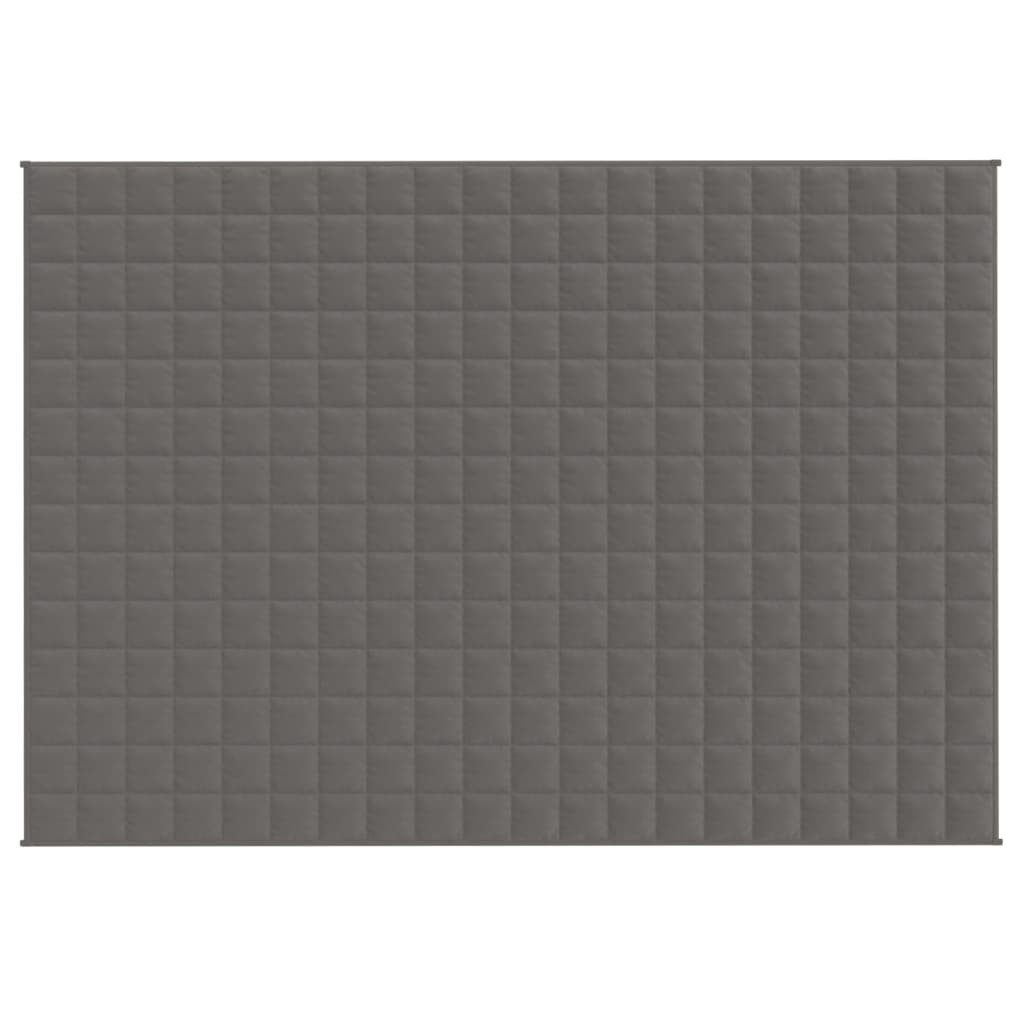 vidaXL Bettüberwurf Gewichtsdecke Grau 135x200 cm 10 kg Stoff – Bild 3 von 5