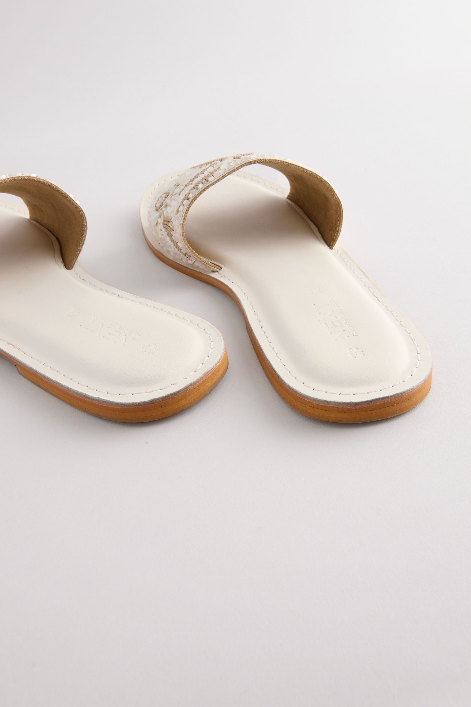 Next Forever Comfort® Pantoletten mit Perlenbesatz günstig online kaufen