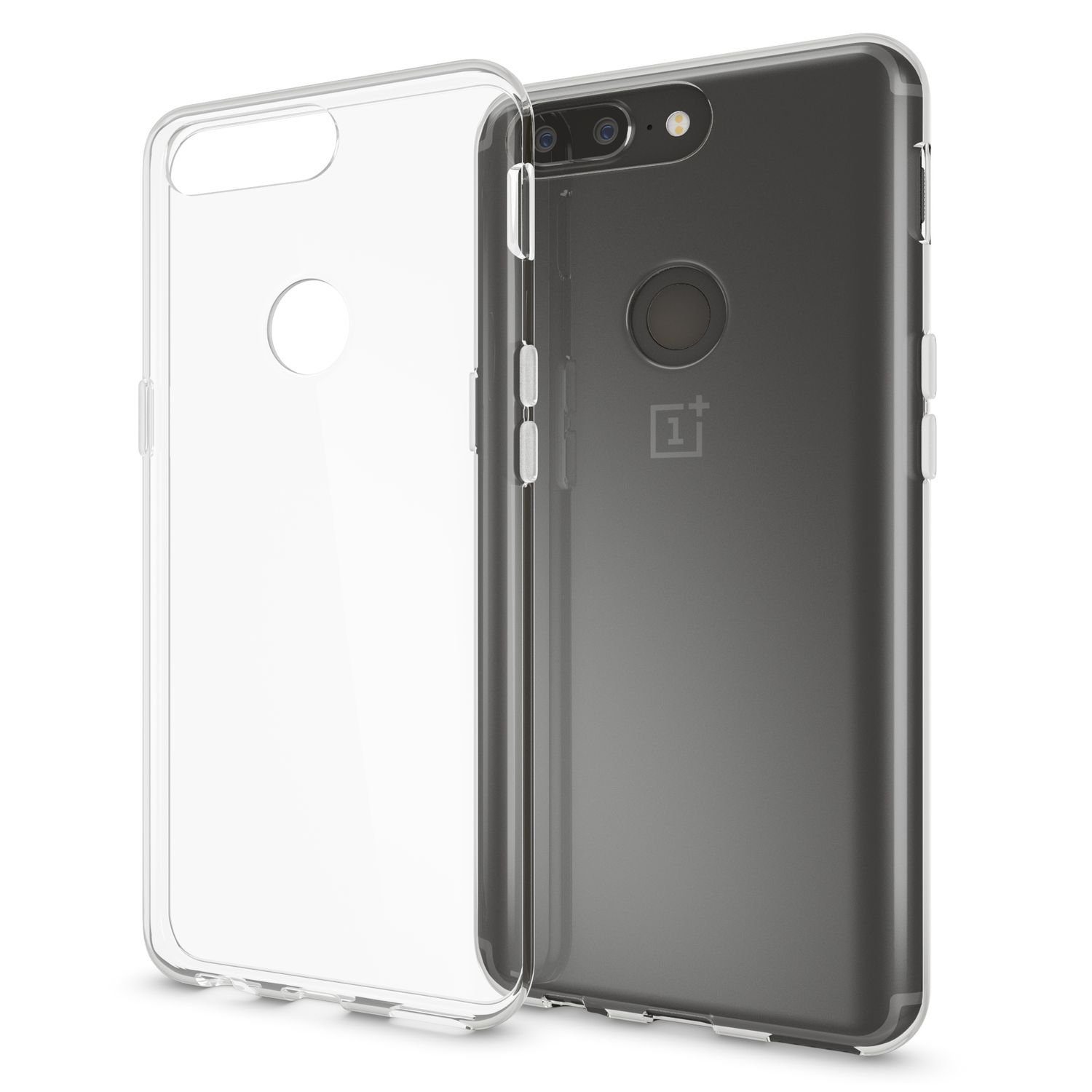 Nalia Smartphone-Hülle OnePlus 5T, Klare Silikon Hülle / Extrem Transparent / Durchsichtig / Anti-Gelb