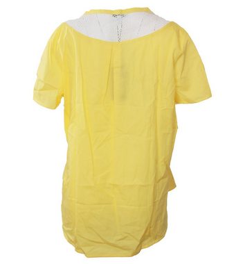 Mavi Klassische Bluse Mavi Spitzen-Bluse elegante Damen Sommer-Bluse mit Spitze an Ausschnitt und Schulterbereich Freizeit-Bluse Gelb
