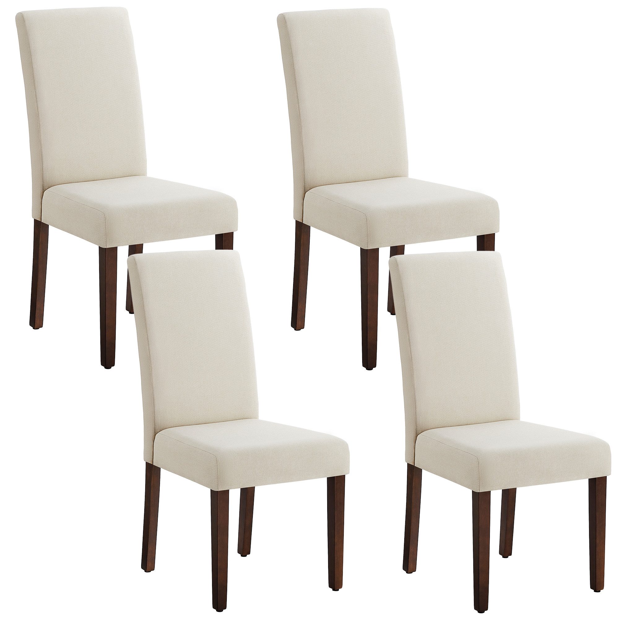 VASAGLE Esszimmerstuhl 2er Set/ 4er Set/ 6er Set Esszimmerstühle, Küchenstuhl (Set, 4 St), Parsons-Stil, 58 x 48 x 99 cm, stuhl bis 120 kg