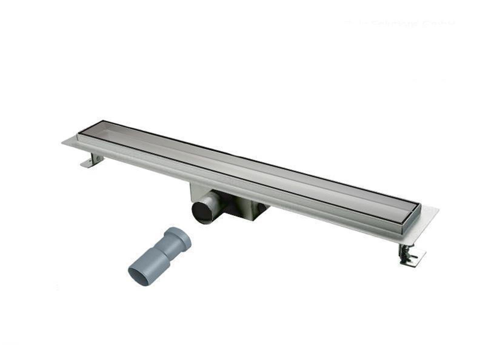 Glaszentrum Hagen Duschwanne 100cm Edelstahl Duschrinne Duschablauf Ablaufrinne Flach - Befliesbar