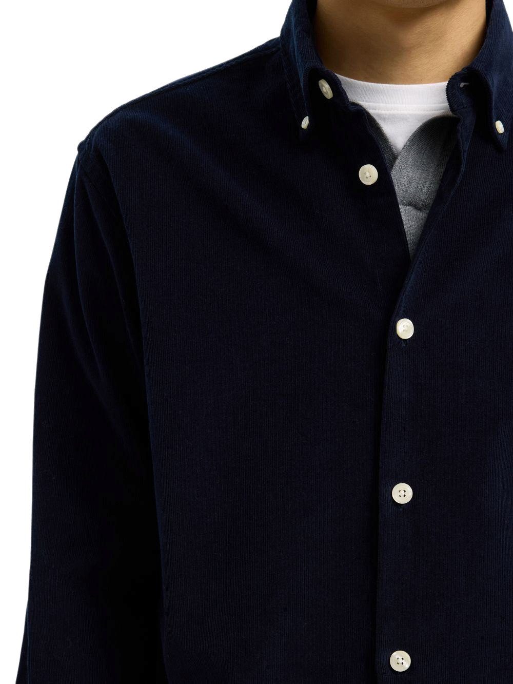 SELECTED HOMME Langarmhemd SLHREGDANNI CORD BD LS SHIRT (1-tlg)