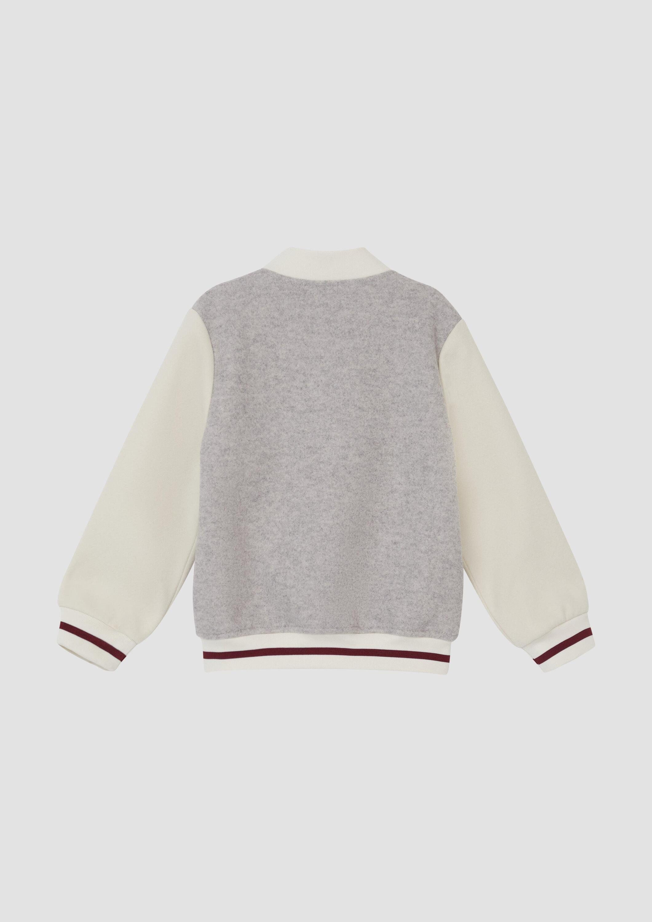 s.Oliver Funktionsjacke Indoor-Jacke Collegejacke mit Taftfutter und Kontrastdetails