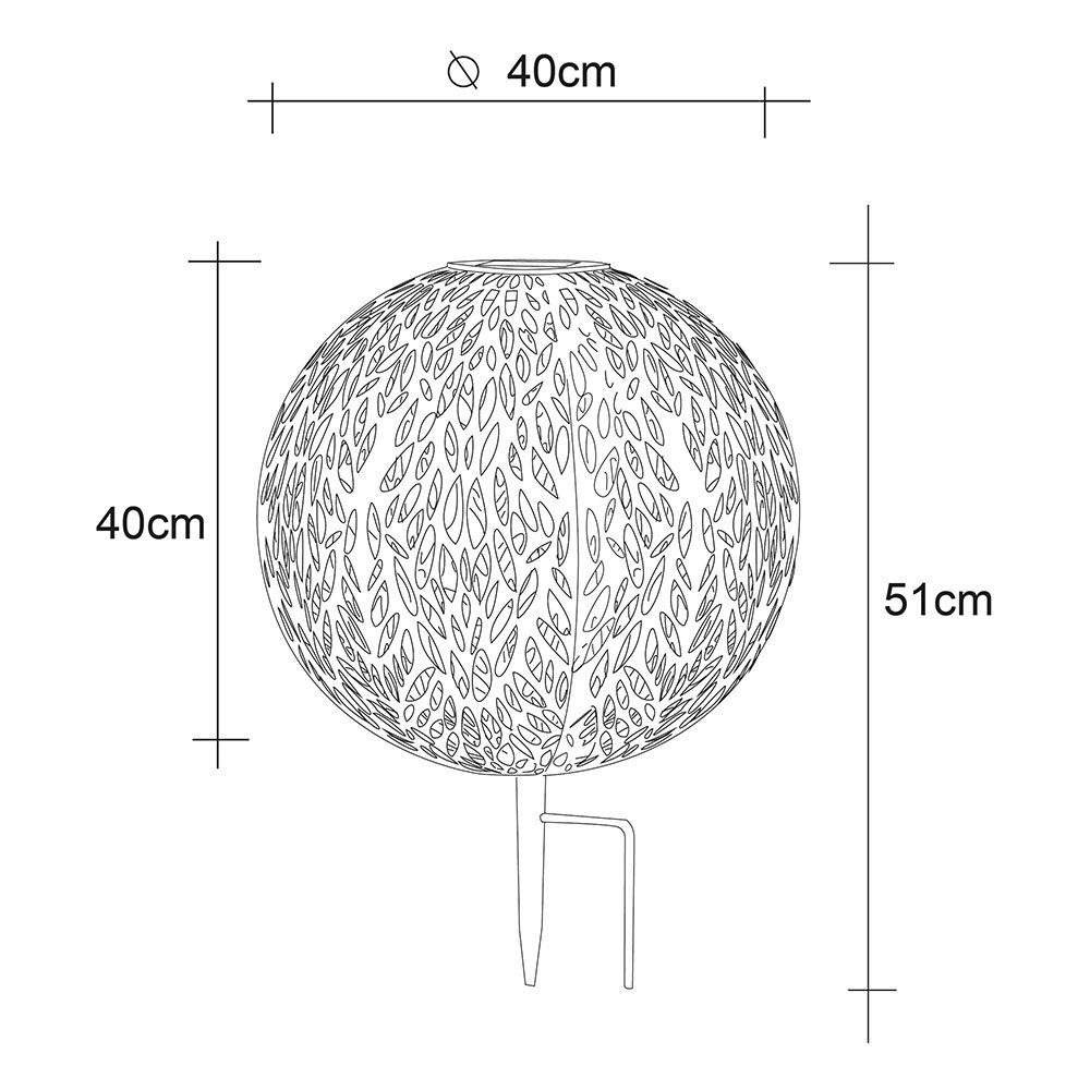 LED Solar verbaut, Solarleuchte Windlicht Warmweiß, LED fest Solarleuchte, LED-Leuchtmittel Garten etc-shop