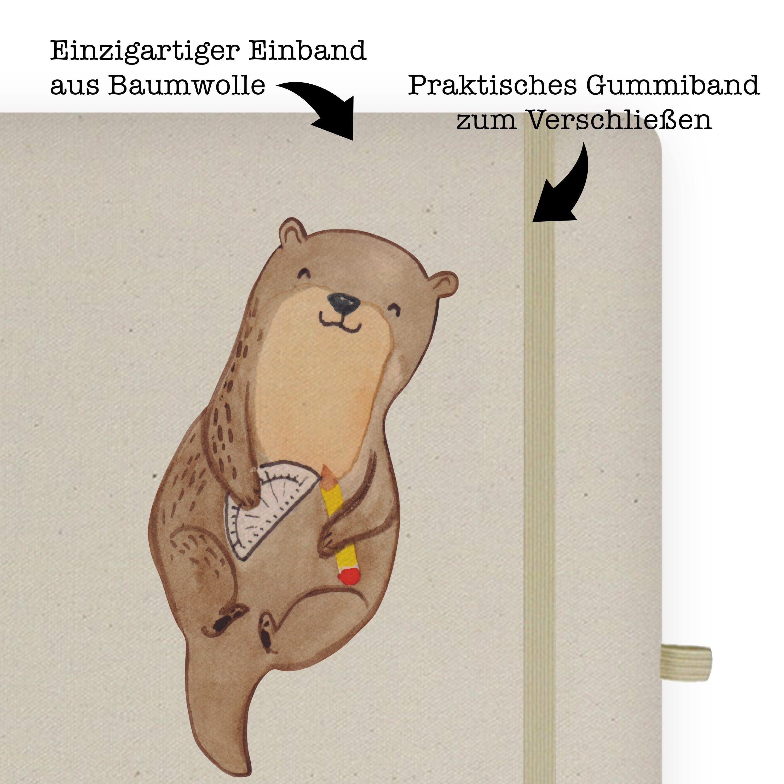 Da Mr. Geschenk, Notizbuch Herz Transparent Zeichner Mrs. Mr. & Panda - Mrs. Technischer & Notizheft, mit Panda -