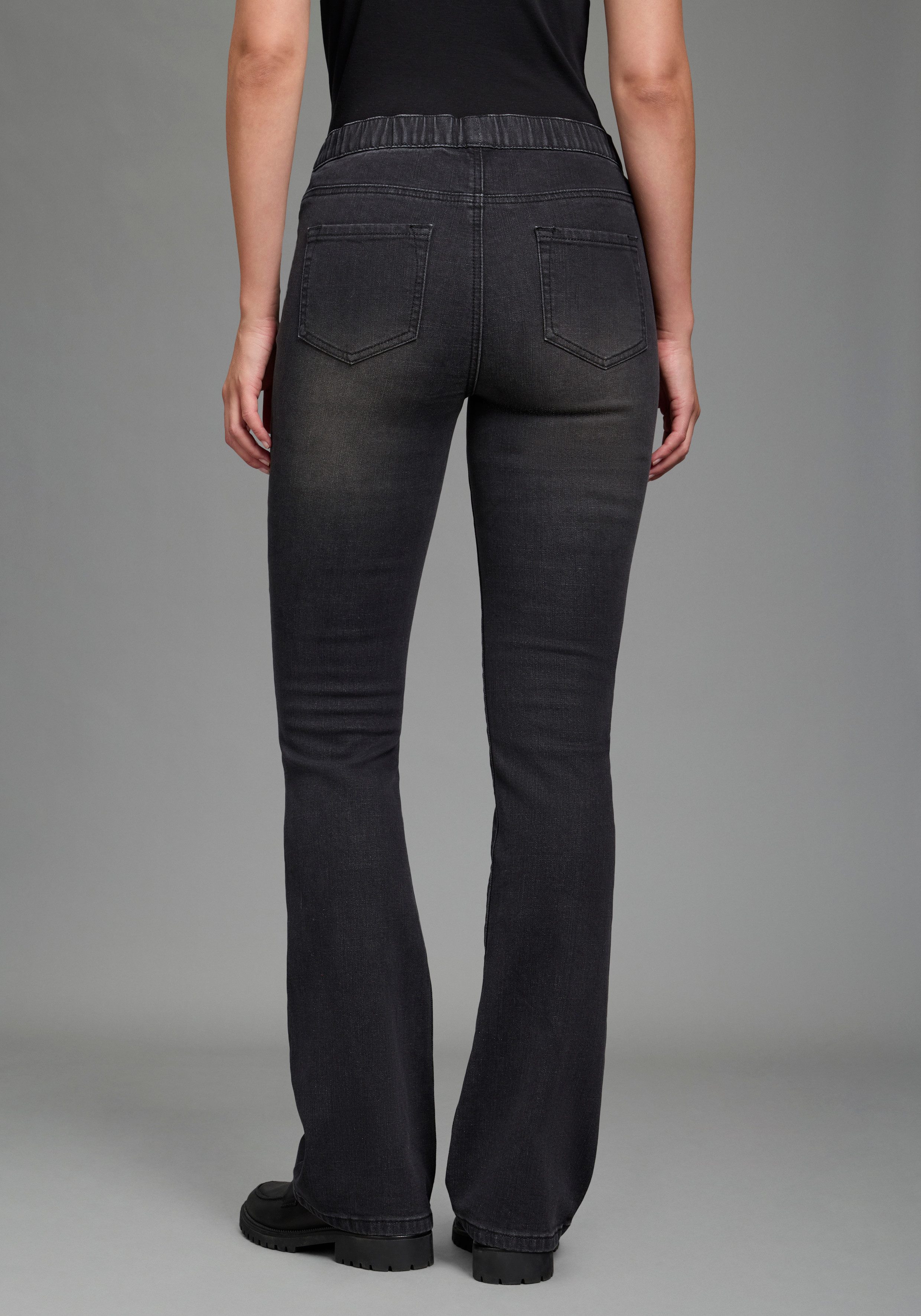 Arizona Jeansjeggings Bootcut mit leichtem Thermo Effekt High Waist – Bild 2 von 5