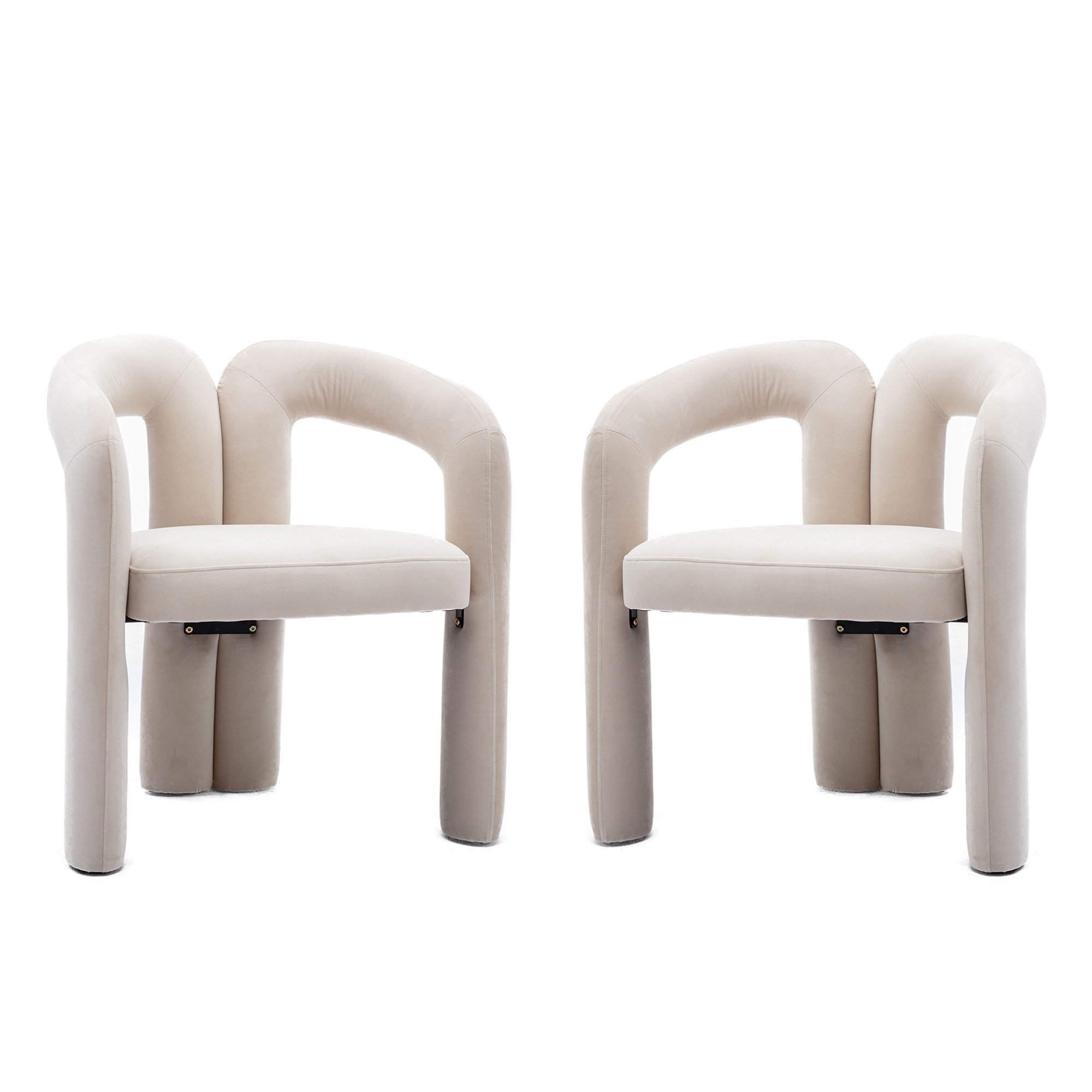 KLAM HOME Esszimmerstuhl Samt moderne Design günstig online kaufen