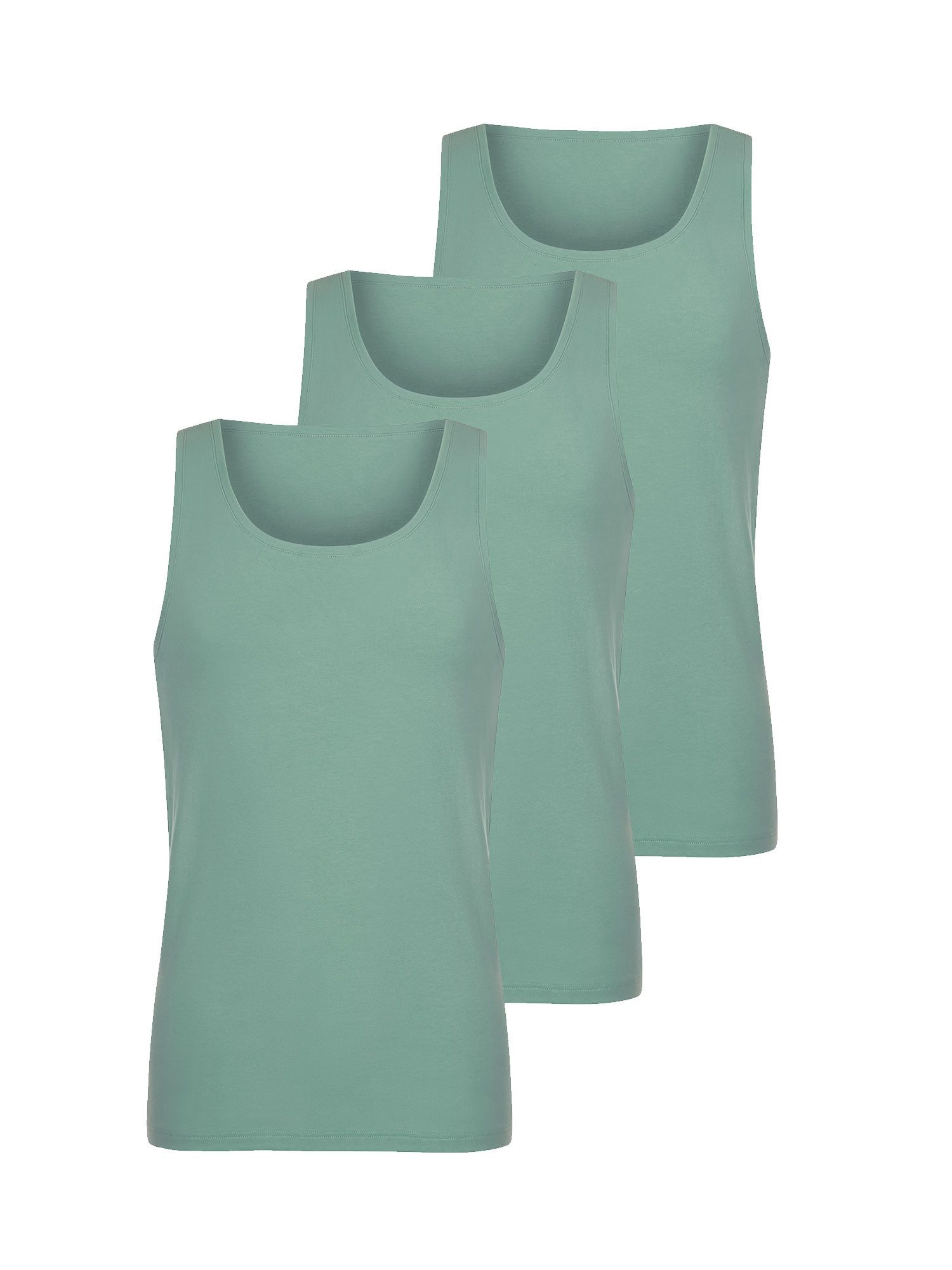Lisca Achselhemd 3er Pack Herren Shirt Odysseus (Packung, 3-St) Modal-Cotton Mix, seidig weich, atmungsaktiv, luftdurchlässig