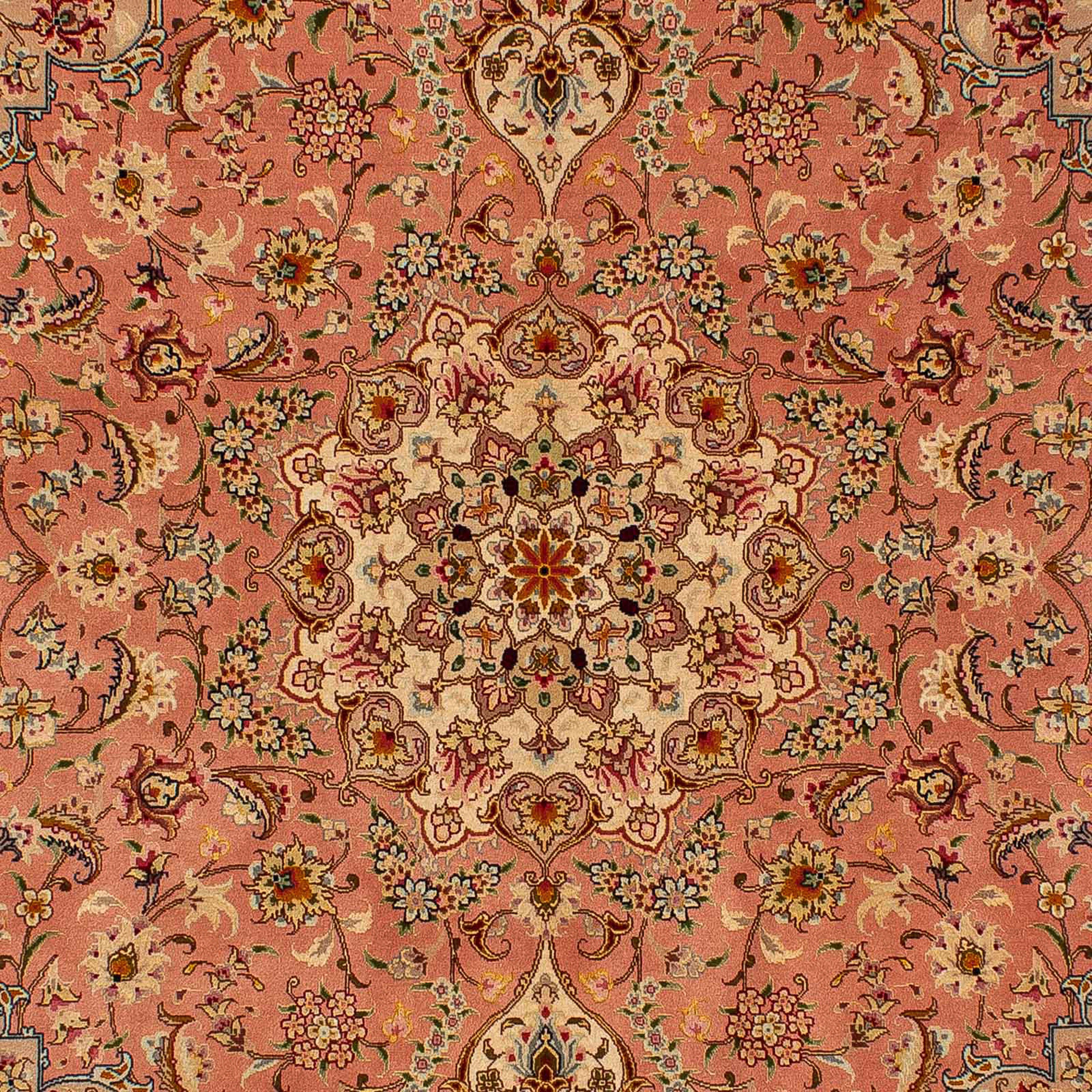 Orientteppich Perser - Täbriz mm, 7 148 cm 211 Royal - - rost, morgenland, Zertifikat x - Wohnzimmer, rechteckig, Einzelstück mit Handgeknüpft, Höhe