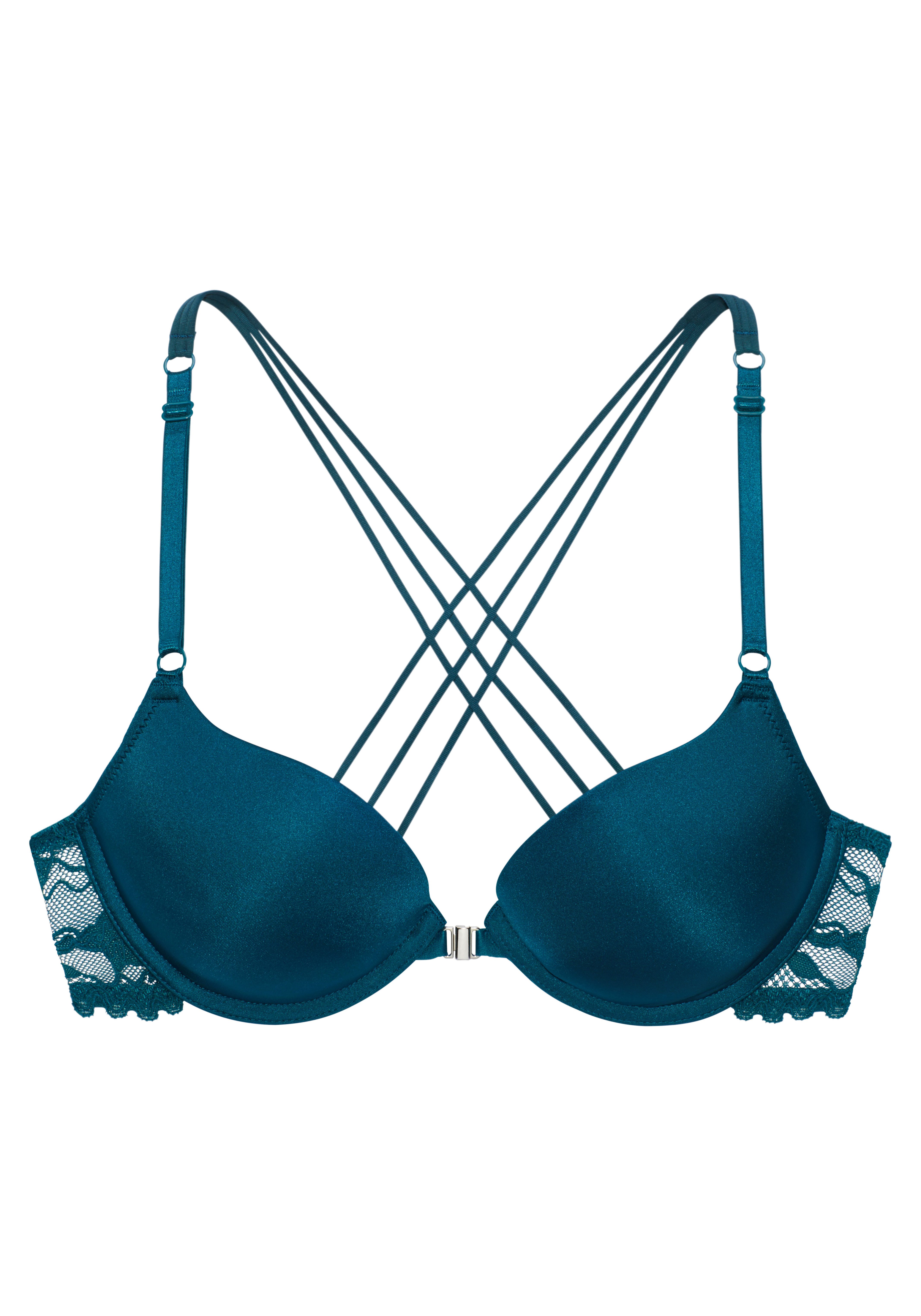 LASCANA Push-up-BH Bügel, mit dekorativen Trägern, aus Spitze, sexy Dessous. € 34,99