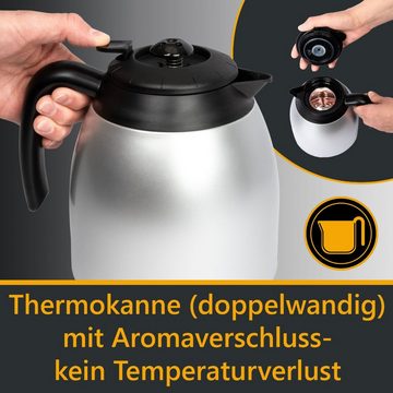 BOMANN Filterkaffeemaschine KA 168 CB, Kaffeemaschine für 8-10 Tassen, Thermokanne