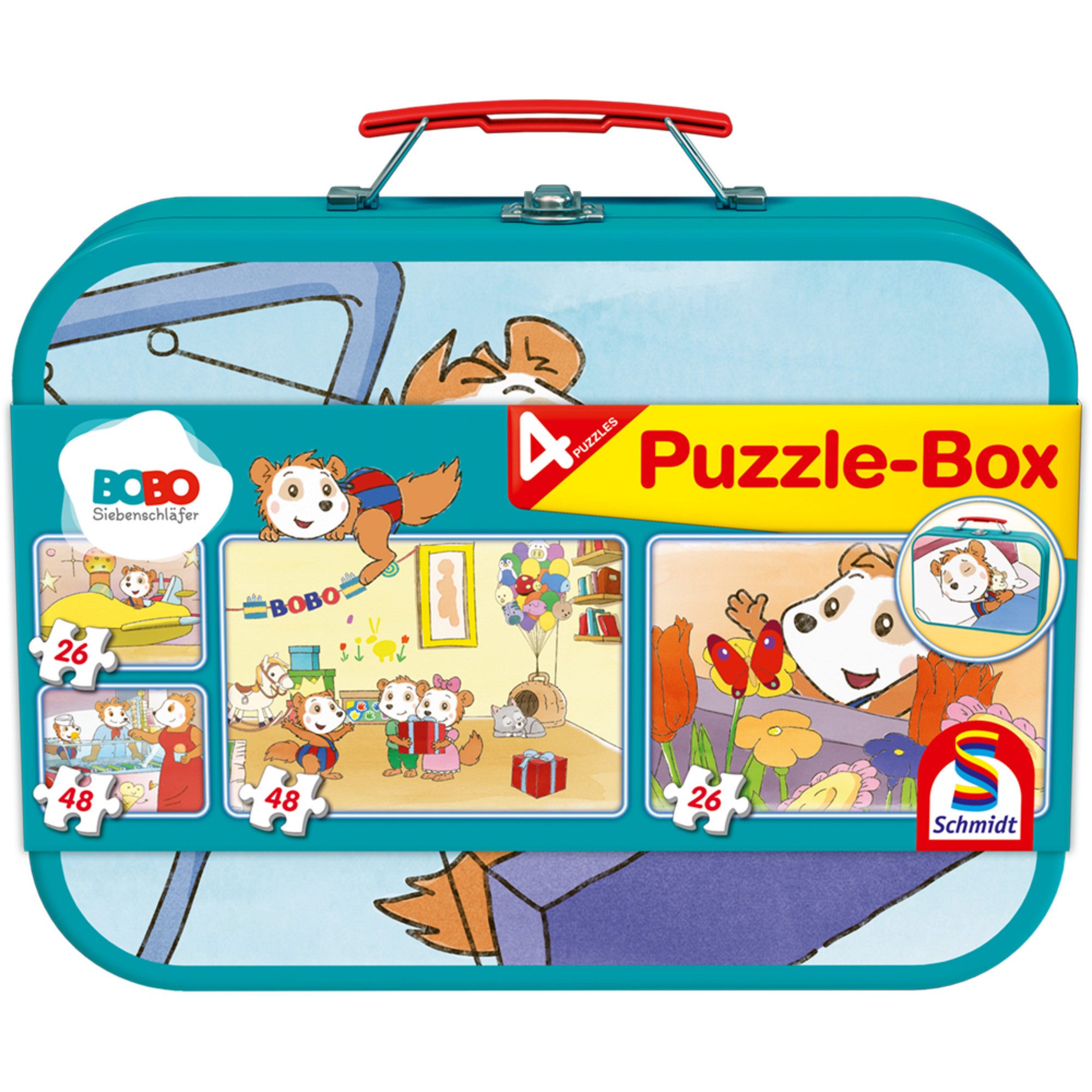 Schmidt Spiele Puzzle Schmidt Spiele Bobo Siebenschläfer Puzzle-Box im, 148 Puzzleteile