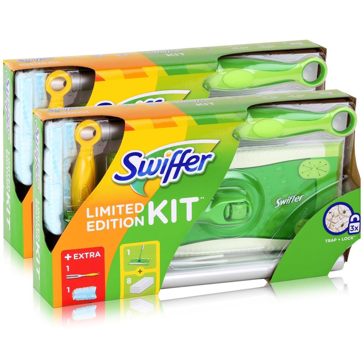 Swiffer Staubmagnet im Starter-Set - 1 Handgriff + 1 Tuch nimmt S