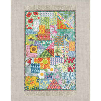 Le Bonheur des Dames Kreativset Le Bonheur des Dames Petit Point Stickpackung "Patchwork-Teppich", Zäh, (embroidery kit by Marussia)