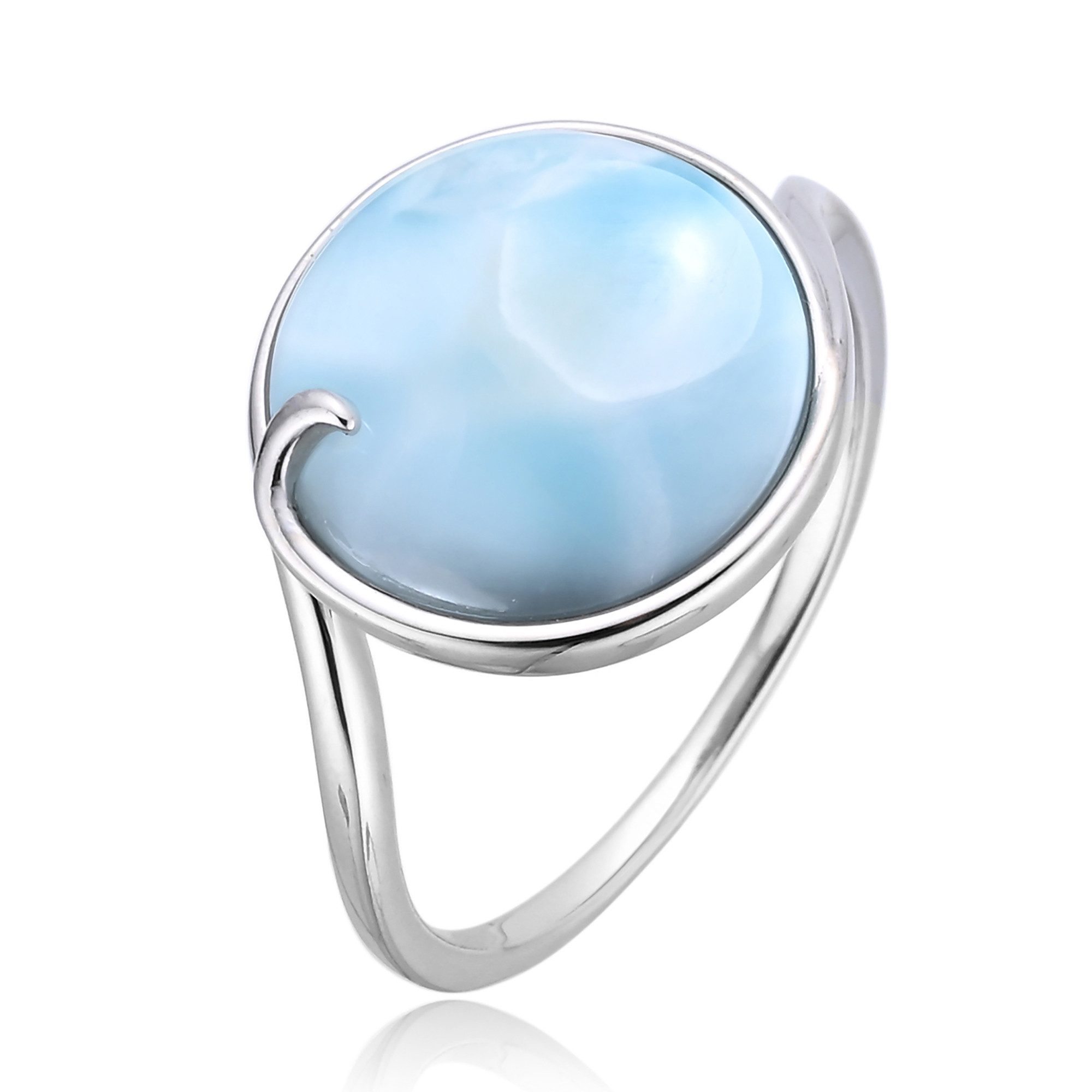 Cavill Solitärring Cavill Ring Damen 925 Sterlingsilber, 5,26 ct Larimar pa günstig online kaufen