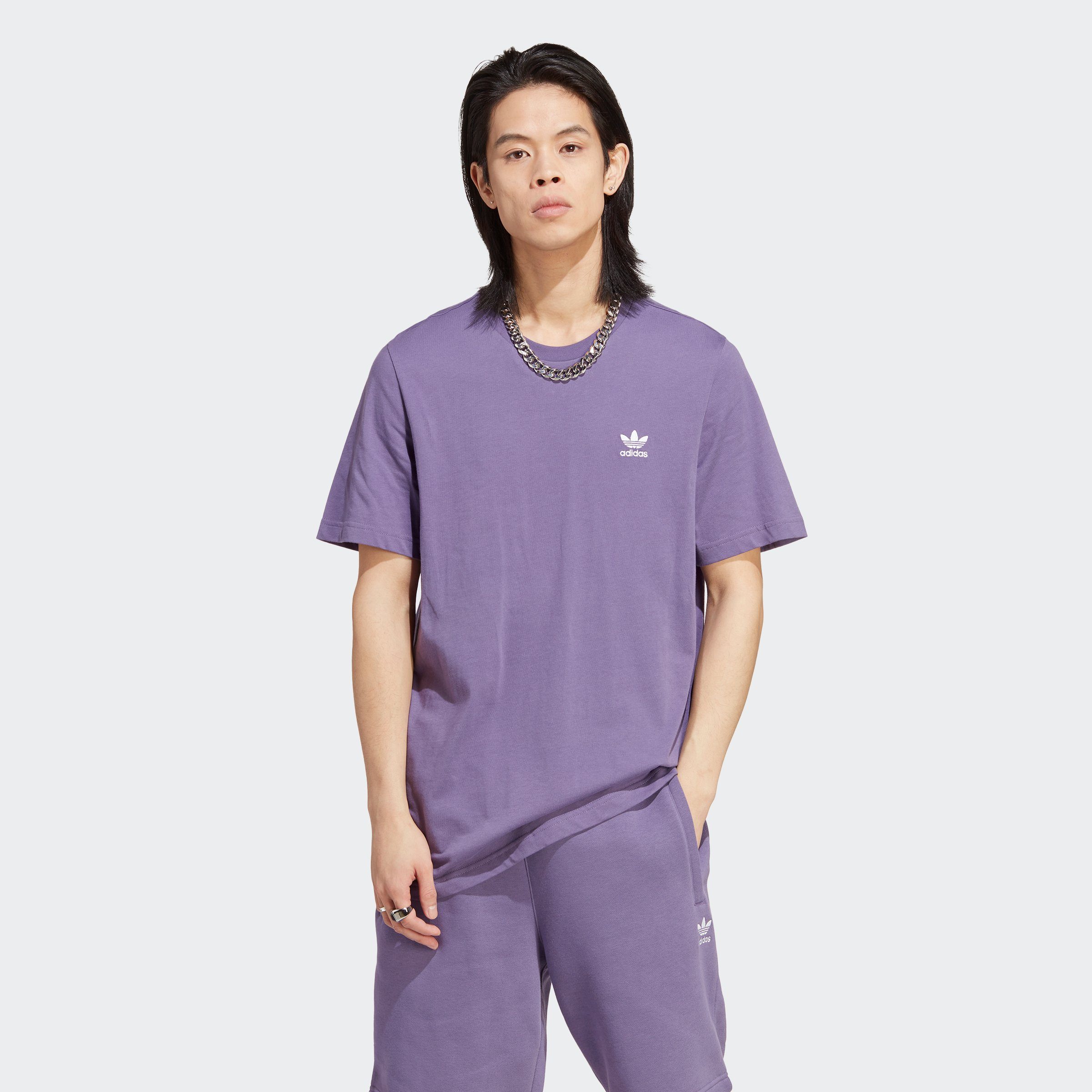 adidas Originals T-Shirt TREFOIL ESSENTIALS Purple Tech