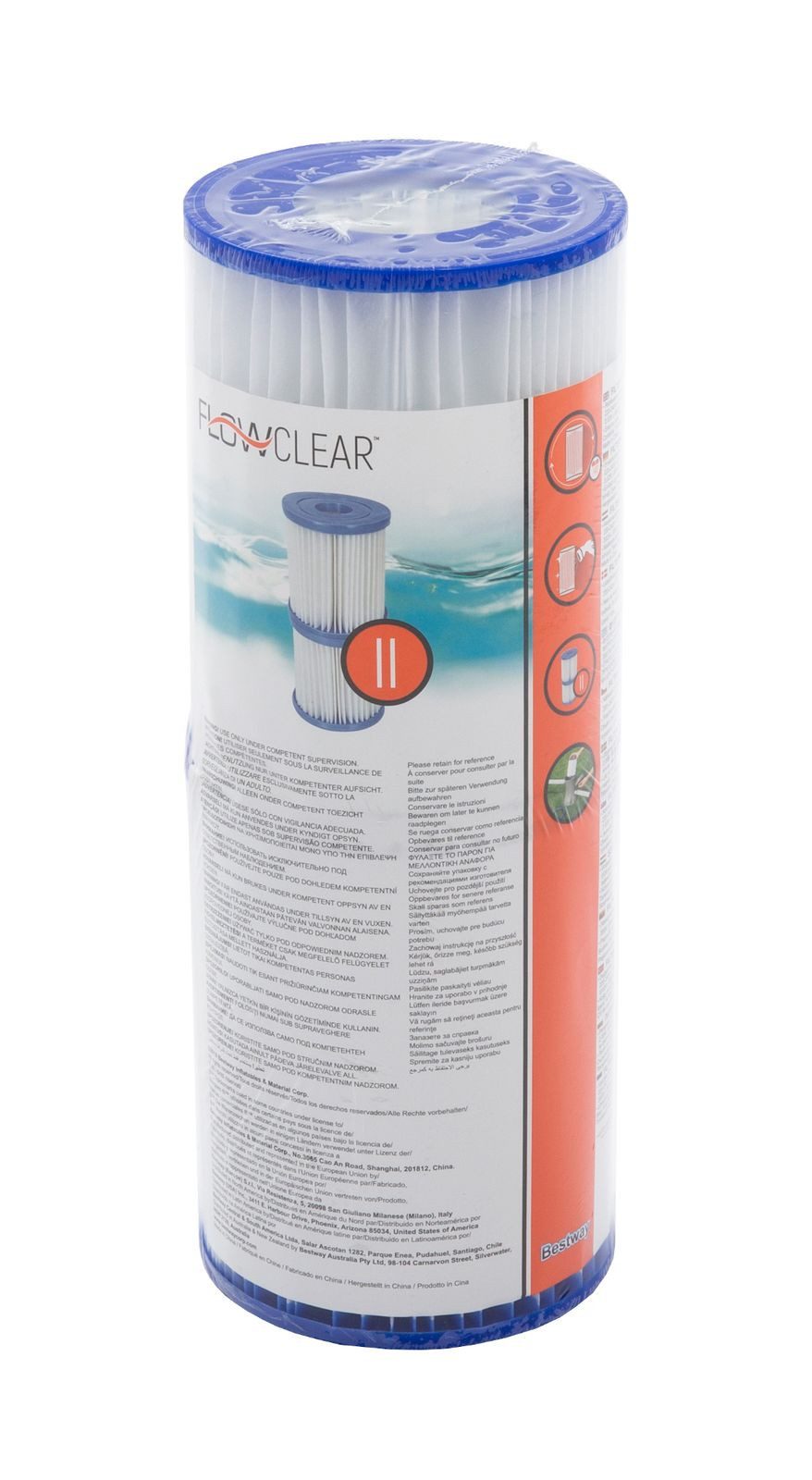 Bestway Pool-Filterkartusche Bestway 4er Set Filterkartusche Filterpatrone Gr.2