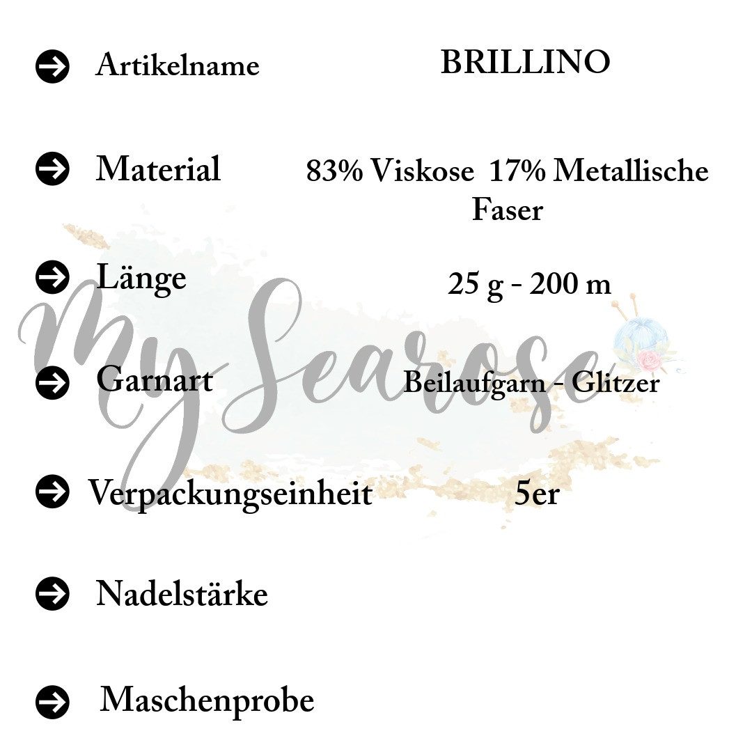 LANA GROSSA 5 x LANA GROSSA BRILLINO Häkelwolle