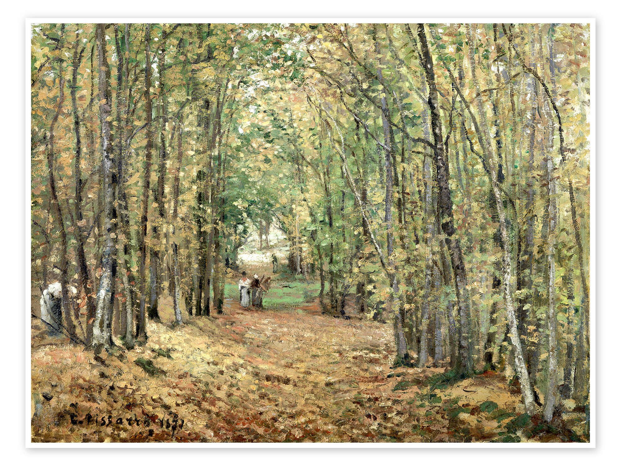 Posterlounge Wandbild Der Wald bei Marly, Camille Pissarro, erhältlich als Poster, Leinwandbild, Wandsticker oder Acrylglasbild